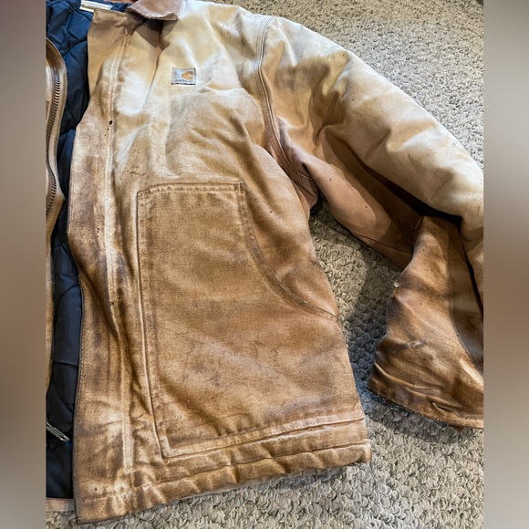 Carhartt Coat Mens XLarge Detroit Arctic Vintage Streetwear Quilted Duck Utility - Picture 3 of 6